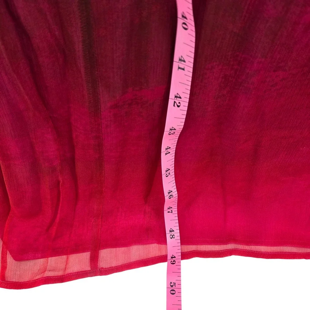 Plenty by Tracy Reese Bare Scarf Halter Maxi S‎ Pink Rose Ombre Dress Formal
